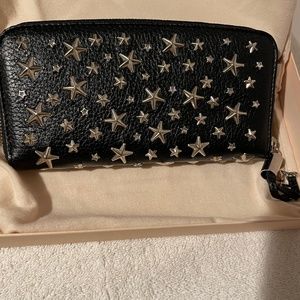 Filipa star studded zip around wallet new with tags